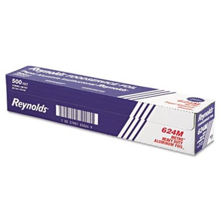 RFP Rfp 624M Metro Aluminum Foil Roll; Lighter Gauge Standard; 18 in. x 500 ft.; Silver 624M